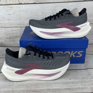 Brooks Glycerin Max 2 Womens Sz 7B Running Shoes Run Walk Grey Coconut Metallic